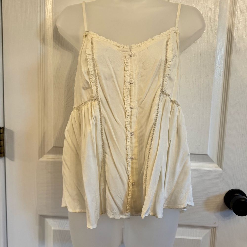 American Eagle Outfitters Cream Camisole Top